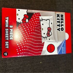 Hello Kitty Red and White Polka Dot Sheet Set